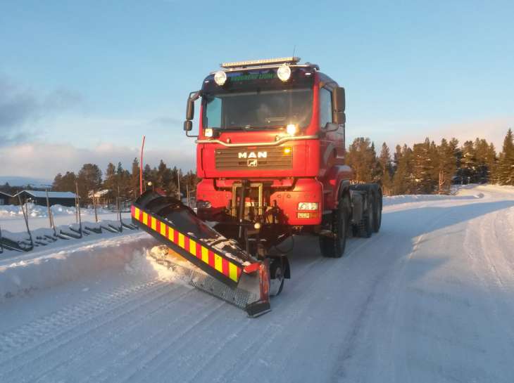 Gravemaskin på Kvamsfjellet